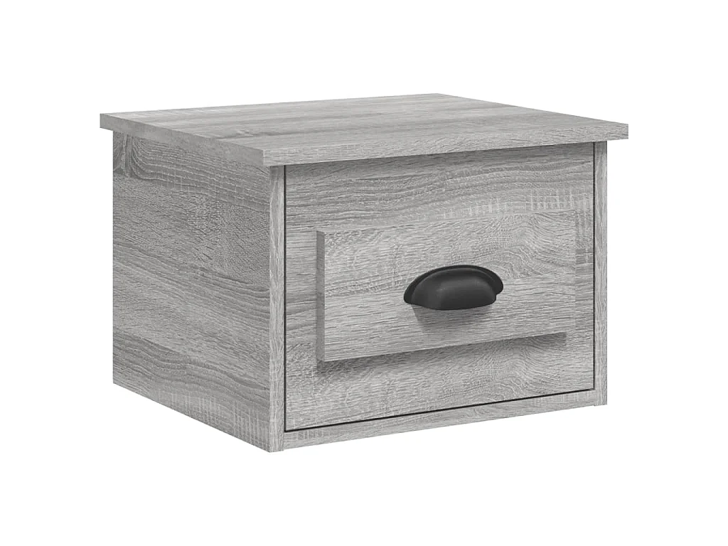 Tables de chevet murales 2 pcs sonoma gris 41,5x36x28 cm