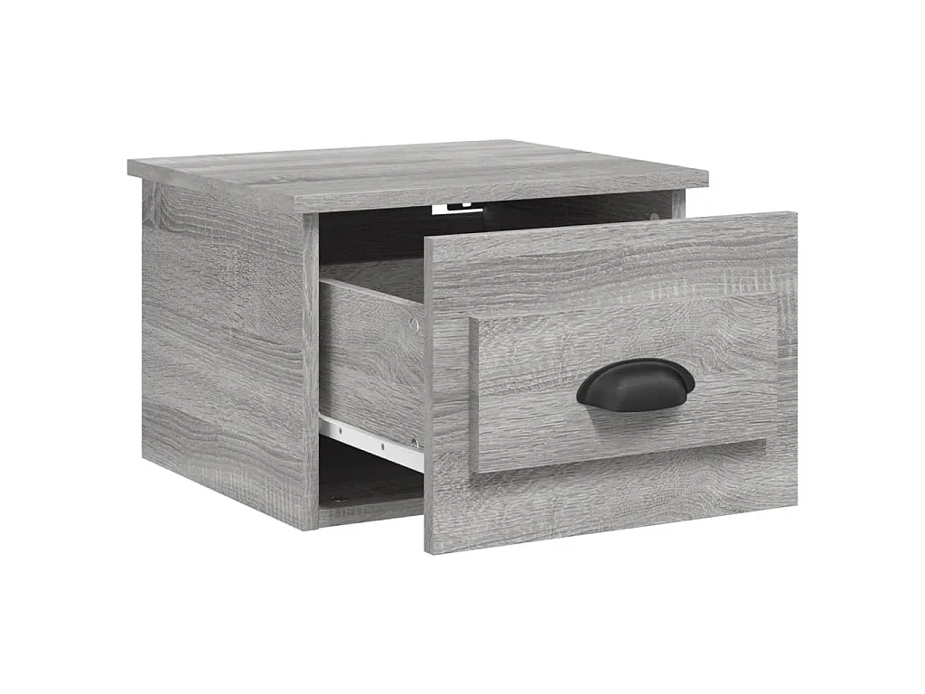 Tables de chevet murales 2 pcs sonoma gris 41,5x36x28 cm