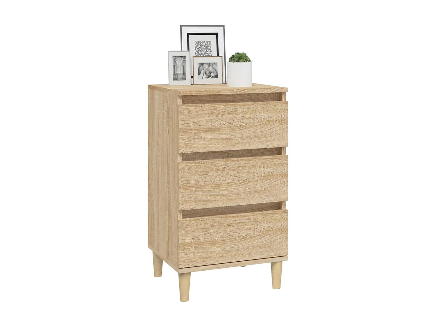 Table de chevet chêne sonoma 40x35x70 cm bois d'ingénierie