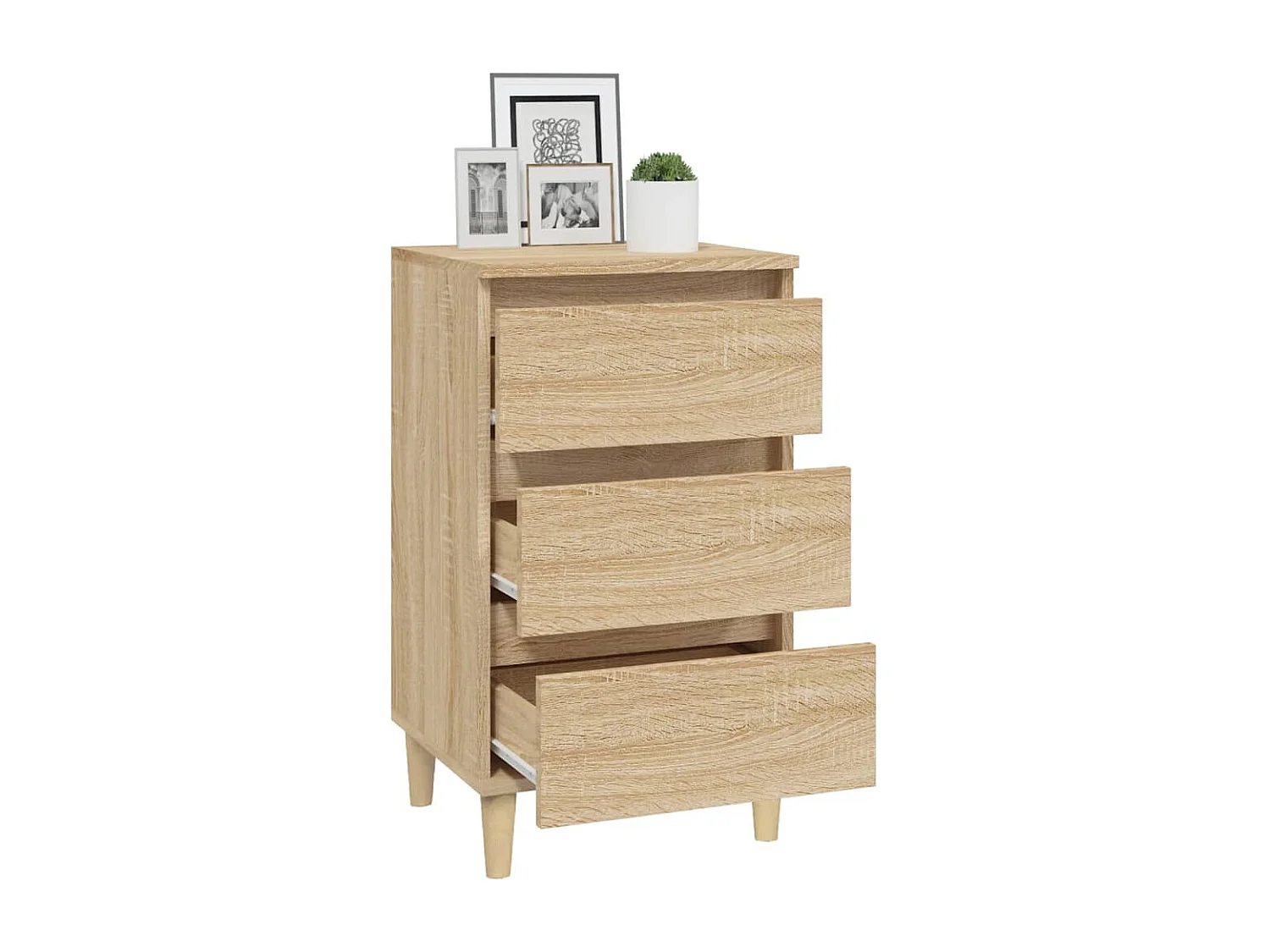 Table de chevet chêne sonoma 40x35x70 cm bois d'ingénierie