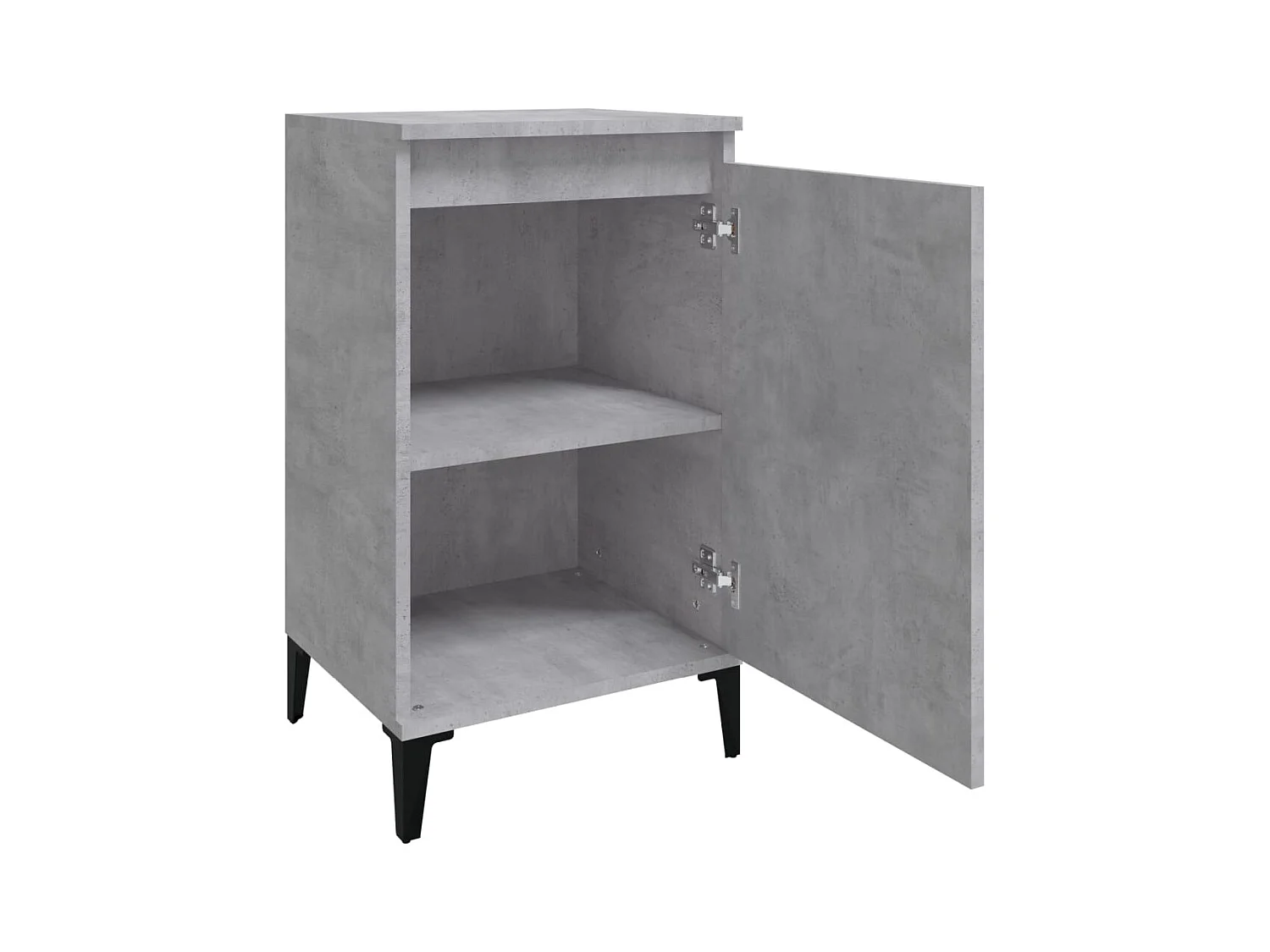 Nachttische 2 Stk. Betongrau 40x35x70 cm Holzwerkstoff