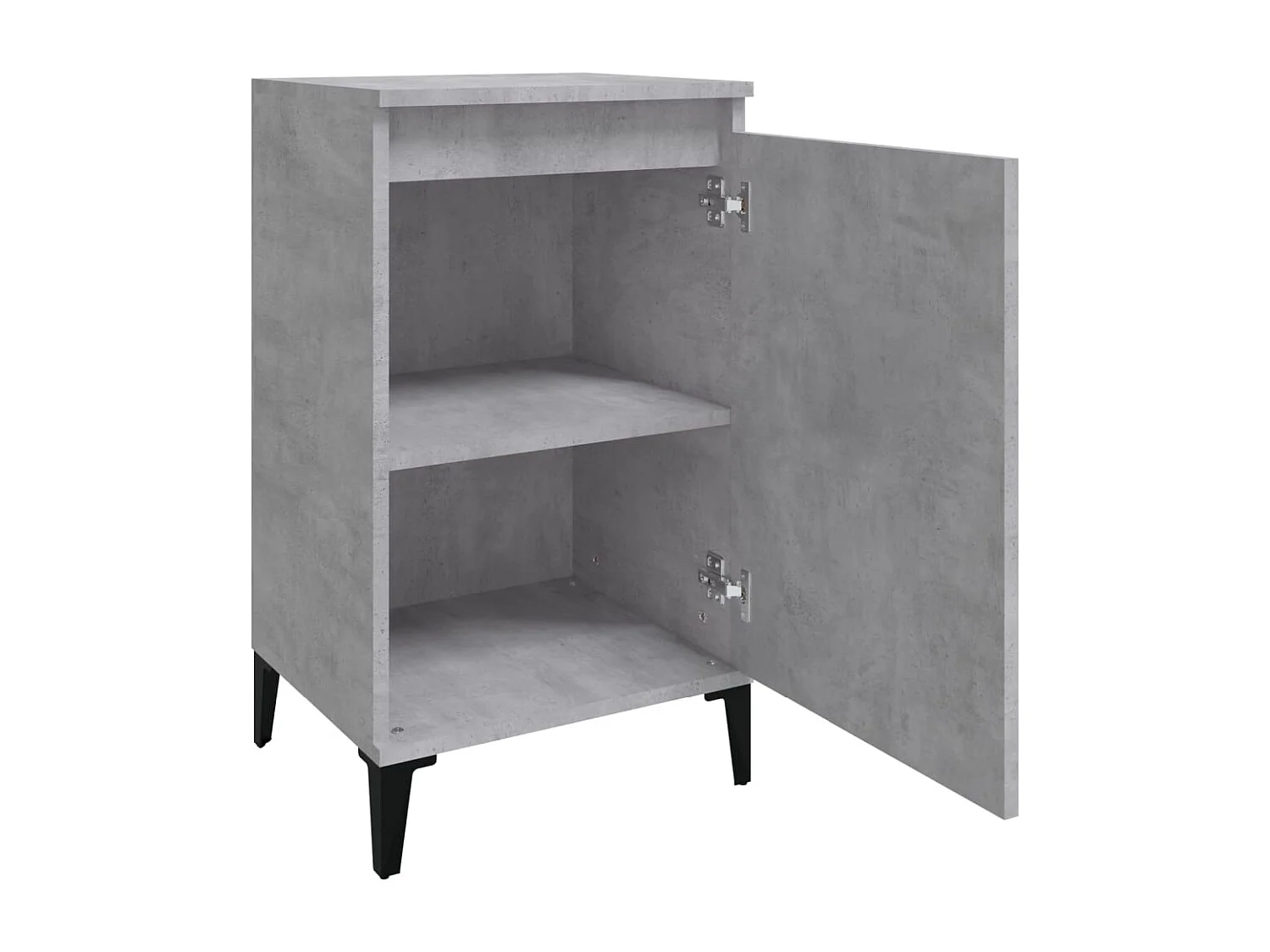 Nachttische 2 Stk. Betongrau 40x35x70 cm Holzwerkstoff
