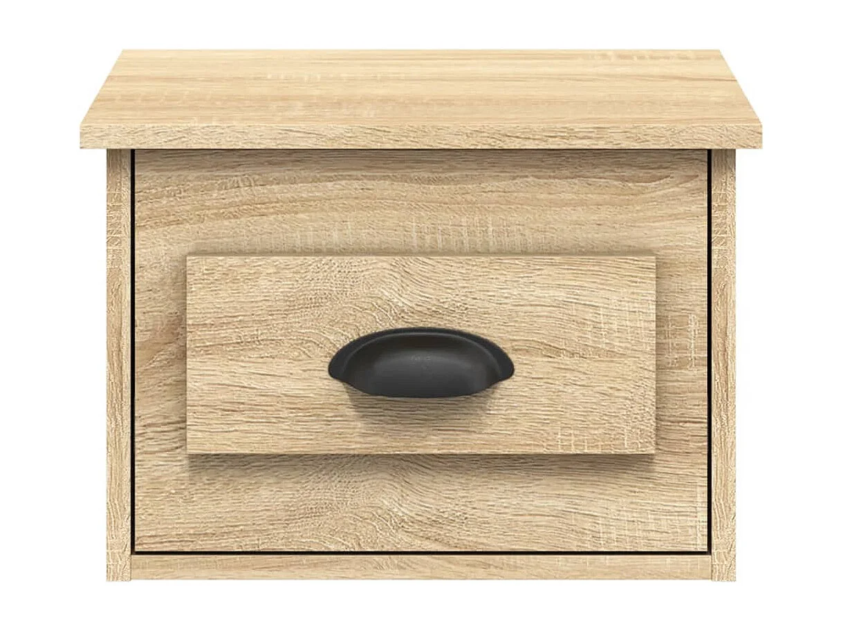 Table de chevet murale chêne sonoma 41,5x36x28 cm