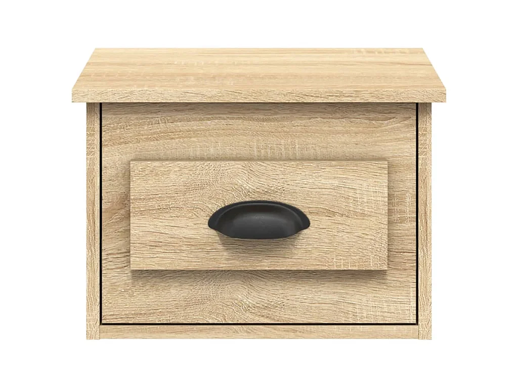 Table de chevet murale chêne sonoma 41,5x36x28 cm