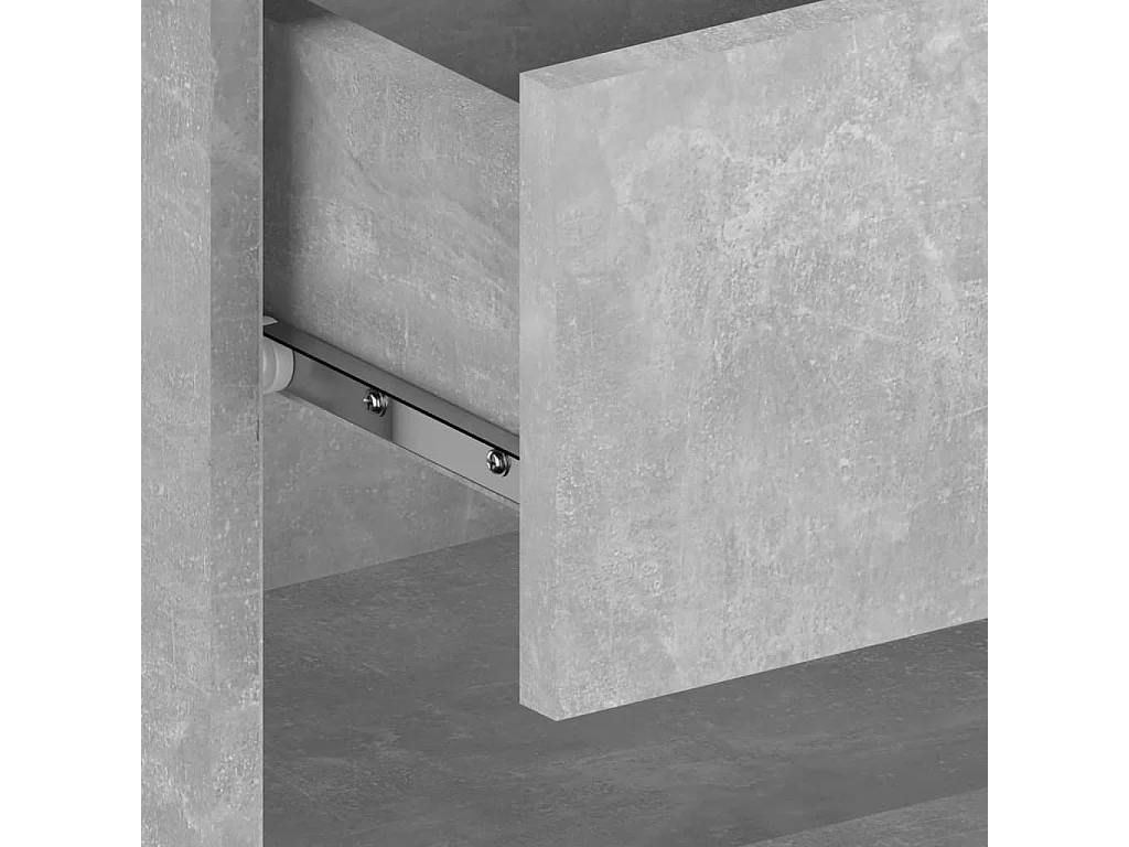 Table de chevet murale Gris béton