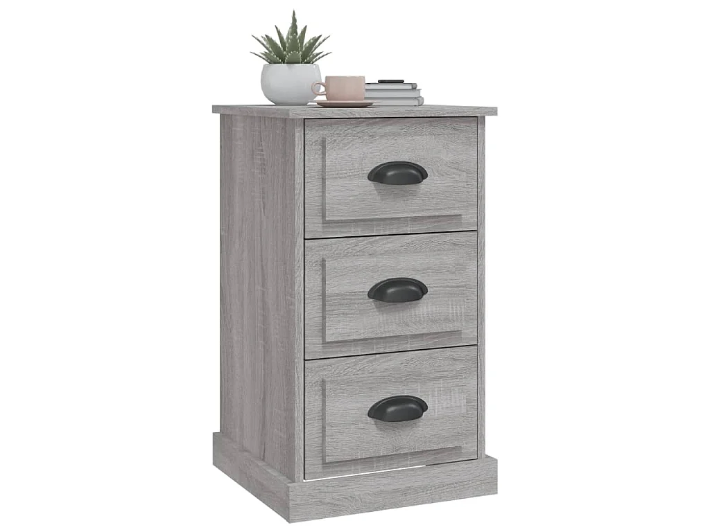 Nachttisch Grau Sonoma 39x39x67 cm Holzwerkstoff