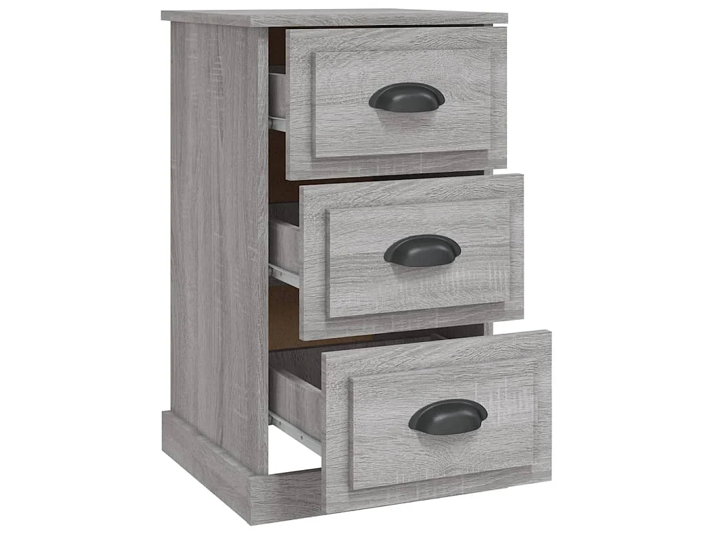 Nachttisch Grau Sonoma 39x39x67 cm Holzwerkstoff