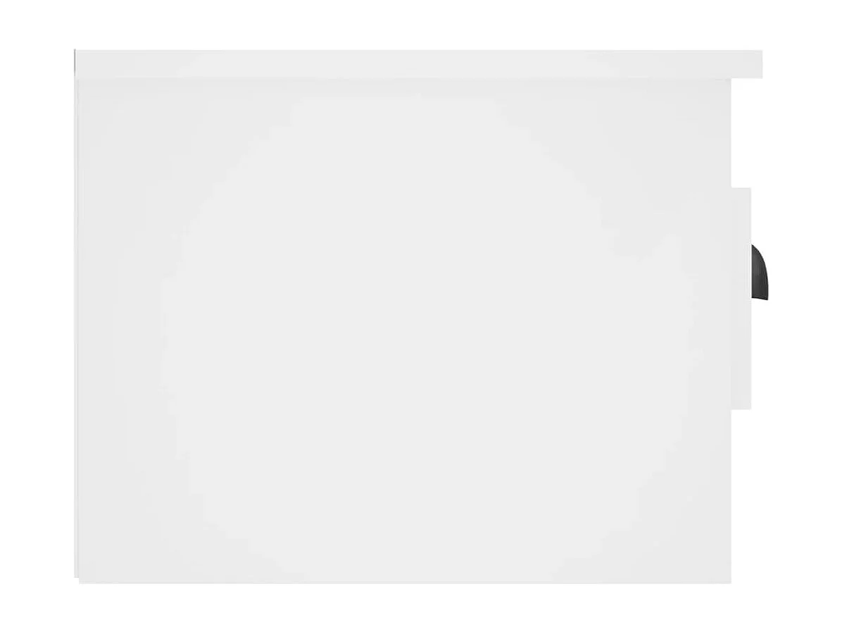 Table de chevet murale blanc 41,5x36x28 cm