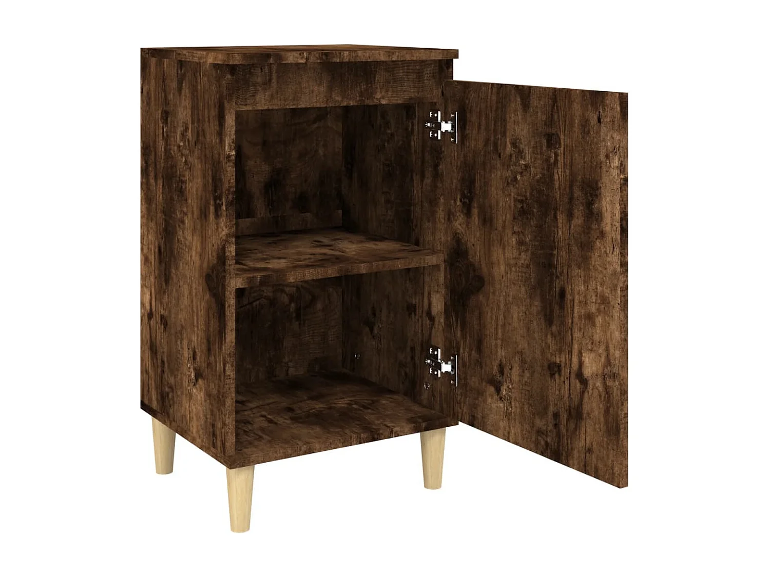 Nachtkastjes 2 st 40x35x70 cm bewerkt hout gerookt eikenkleurig