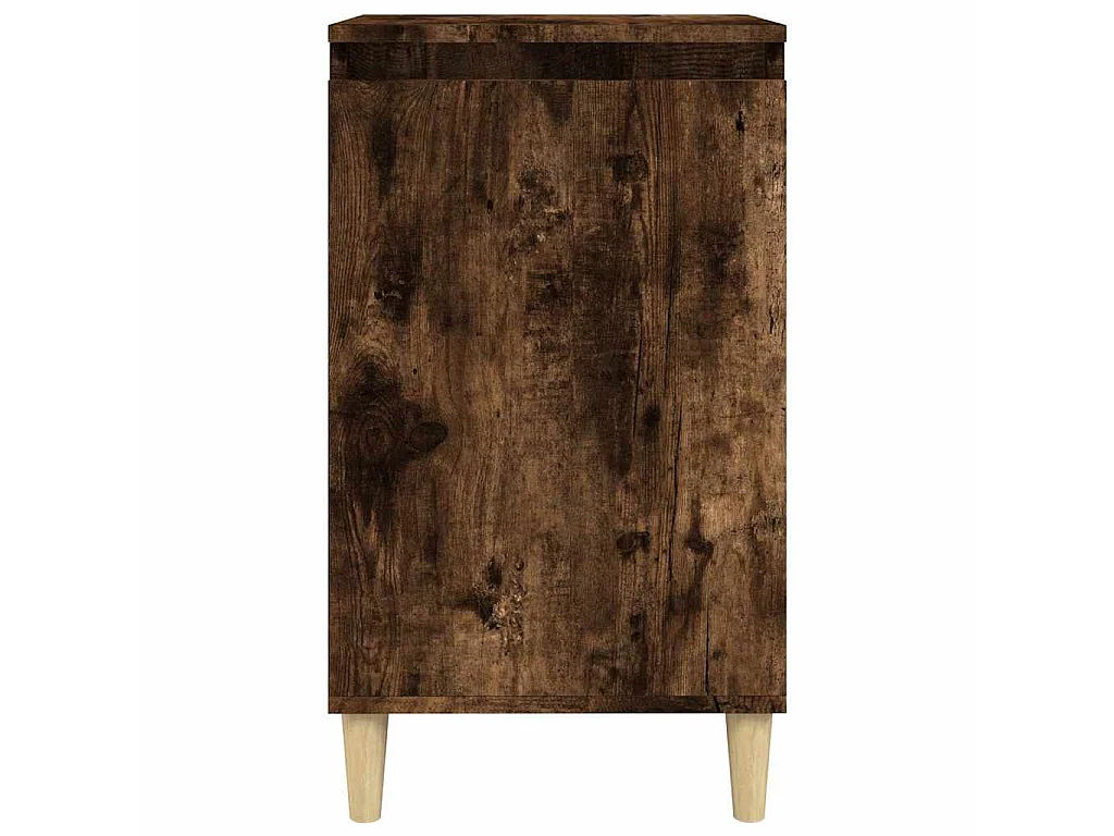 Tables de chevet 2 pcs chêne fumé 40x35x70 cm bois d'ingénierie