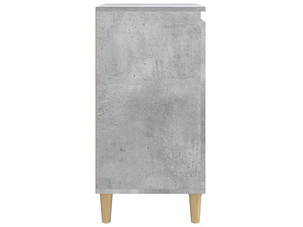 Comodini 2 pz Grigio Cemento 40x35x70 cm in Legno Multistrato