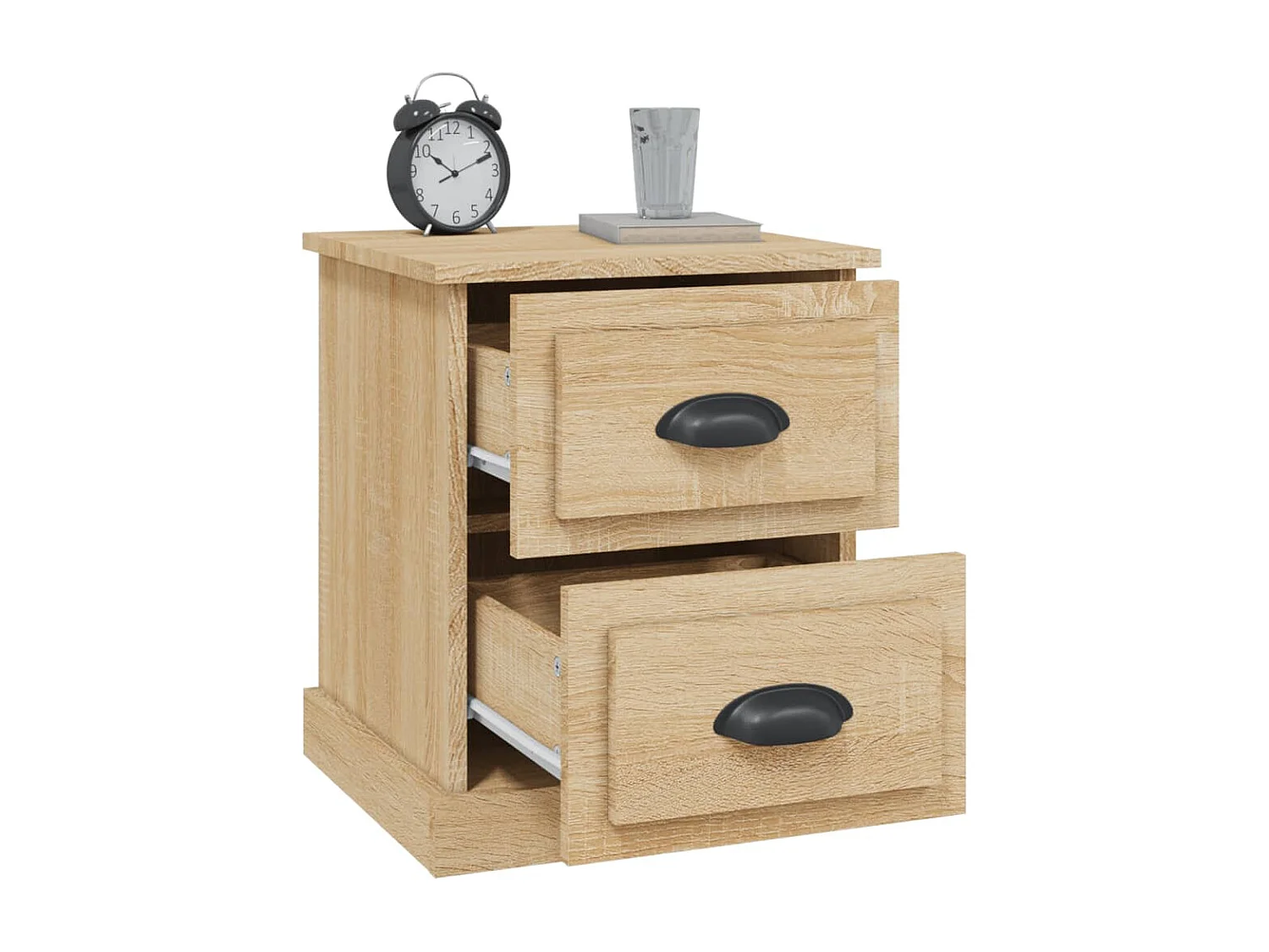 Tables de chevet 2pcs chêne sonoma 39x39x47,5cm bois ingénierie