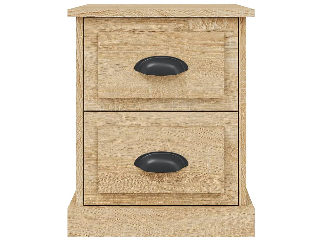 Comodini 2 pz Rovere Sonoma 39x39x47,5 cm in Legno Multistrato