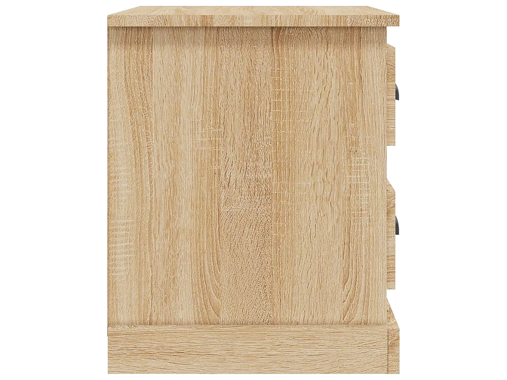 Comodini 2 pz Rovere Sonoma 39x39x47,5 cm in Legno Multistrato