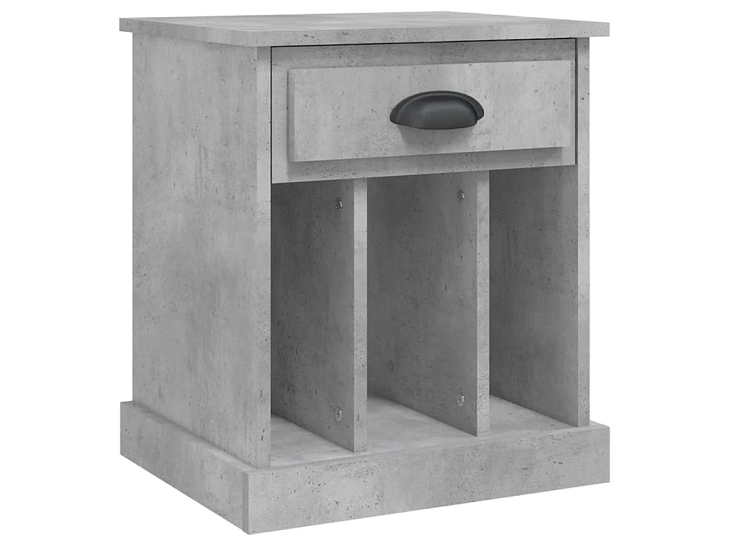 Nachttisch Betongrau 43x36x50 cm