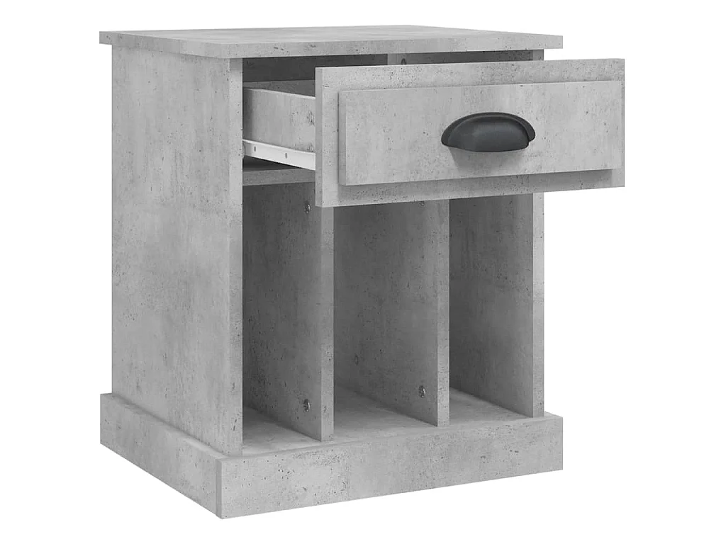 Nachttisch Betongrau 43x36x50 cm