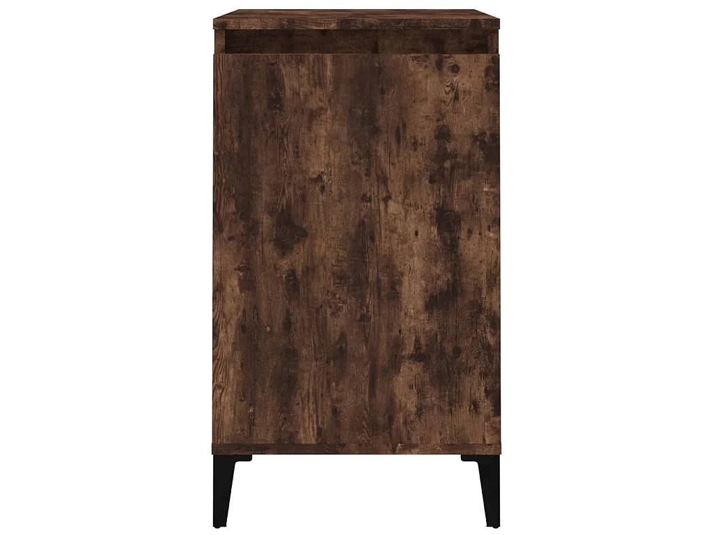 Comodini 2 pz Rovere Fumo 40x35x70 cm in Legno Multistrato