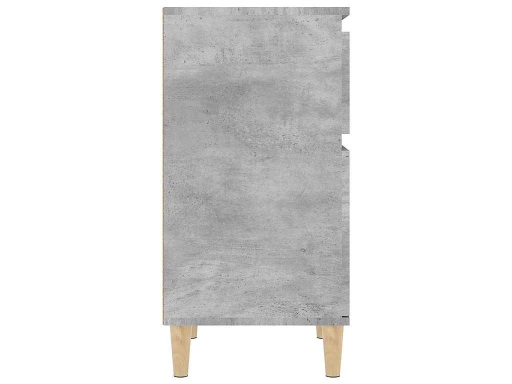 Tables de chevet 2 pcs gris béton 40x35x70 cm
