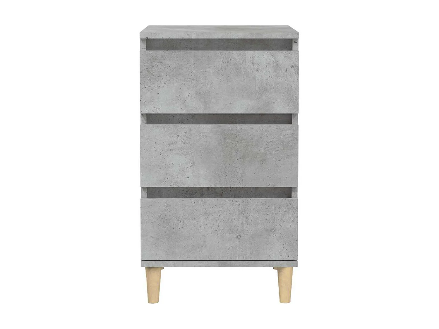 Nachtkastje 40x35x70 cm bewerkt hout betongrijs