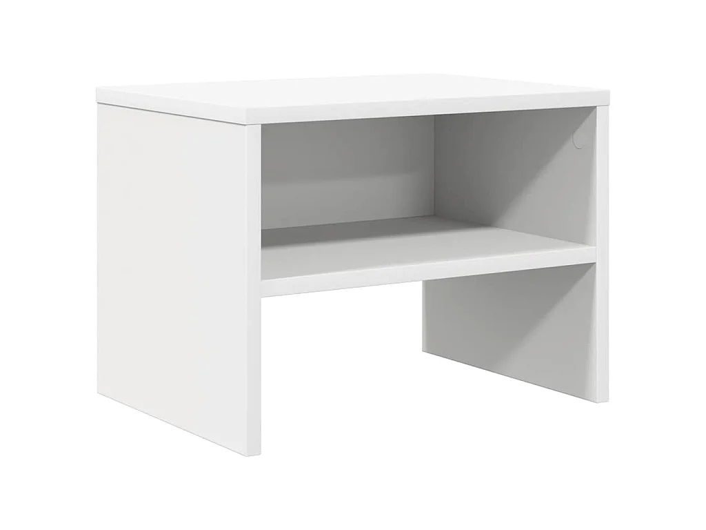 Mesa-de-cabeceira 40x30x30 cm aglomerado branco