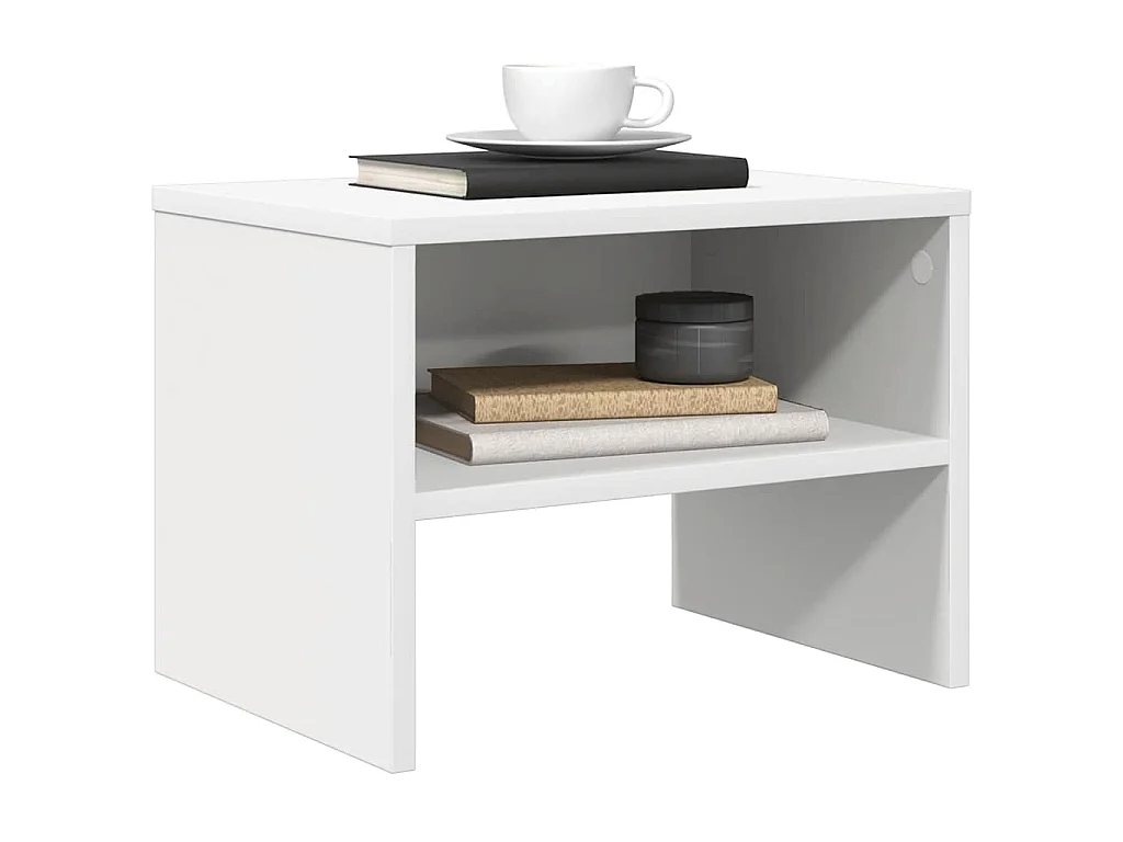 Mesa-de-cabeceira 40x30x30 cm aglomerado branco