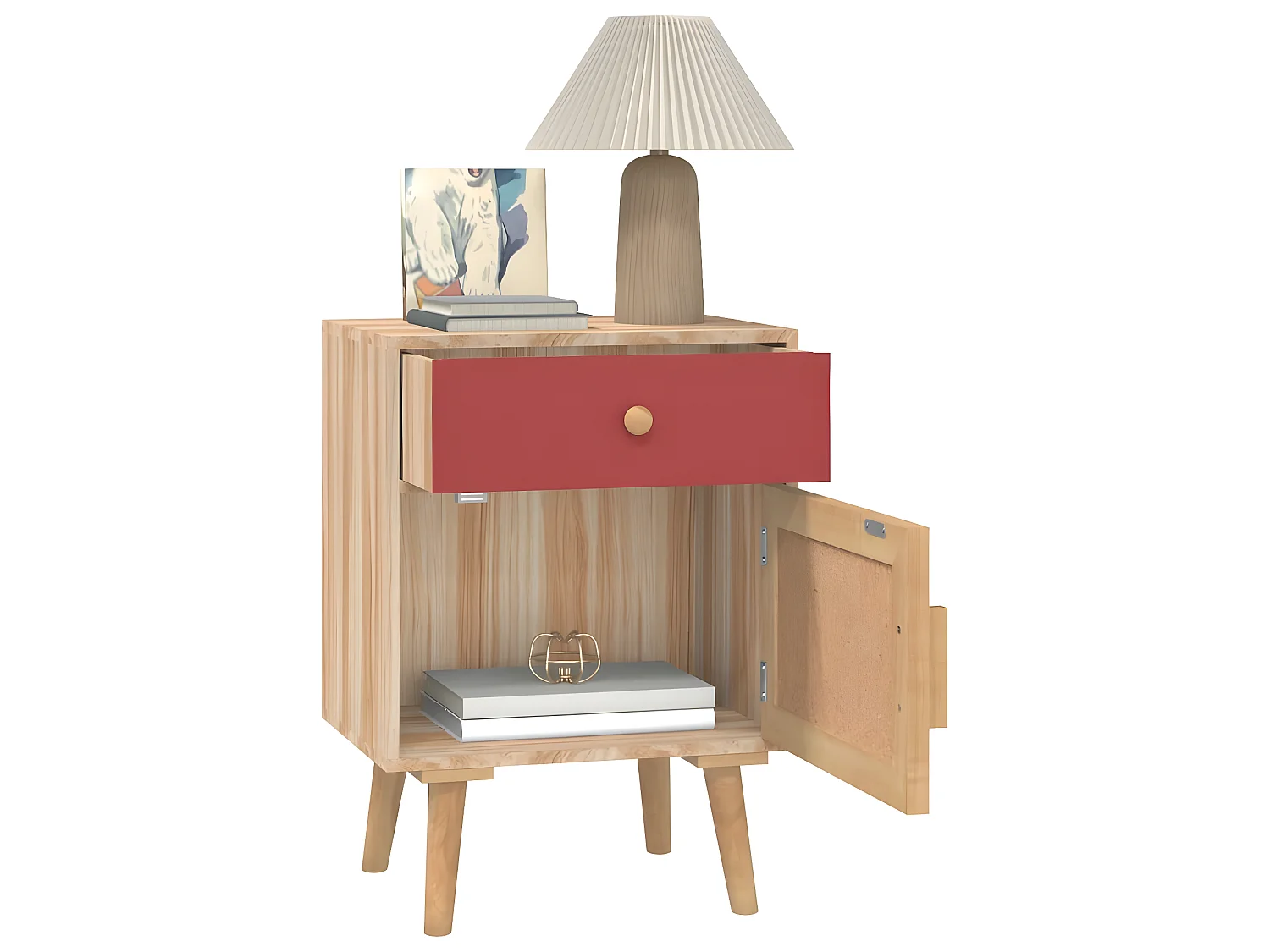 Table de chevet 40x30x55 cm bois d’ingénierie