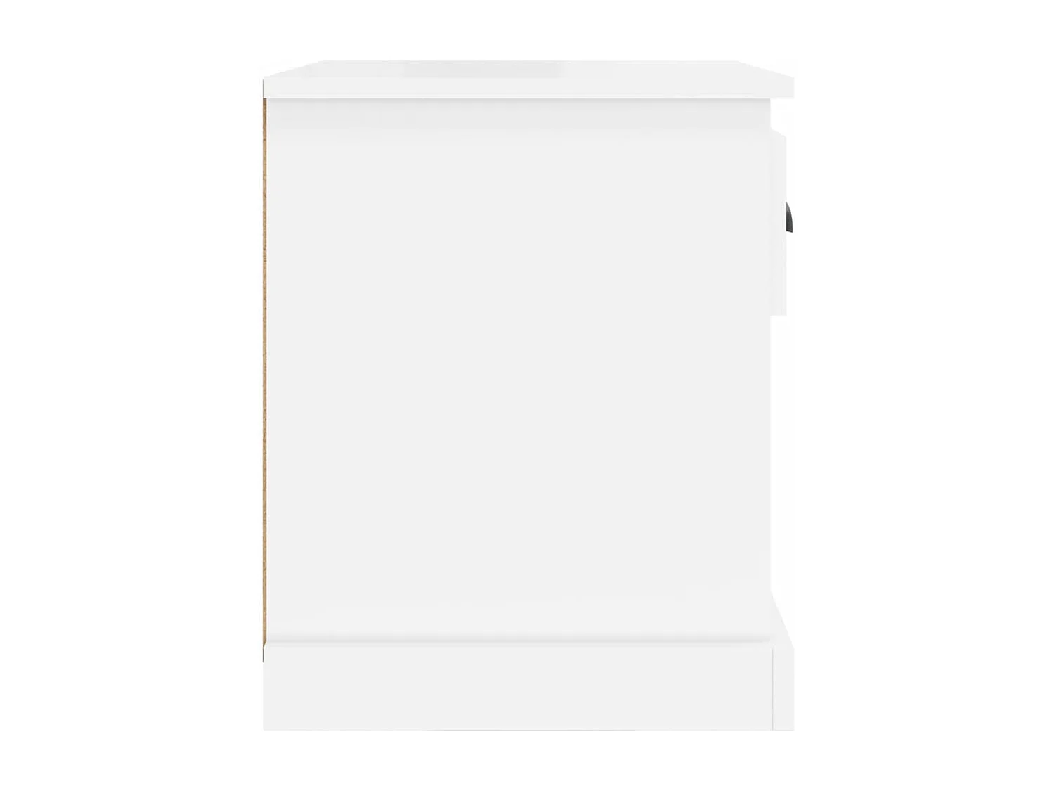 Tables de chevet 2 pcs blanc brillant 39x39x47,5 cm