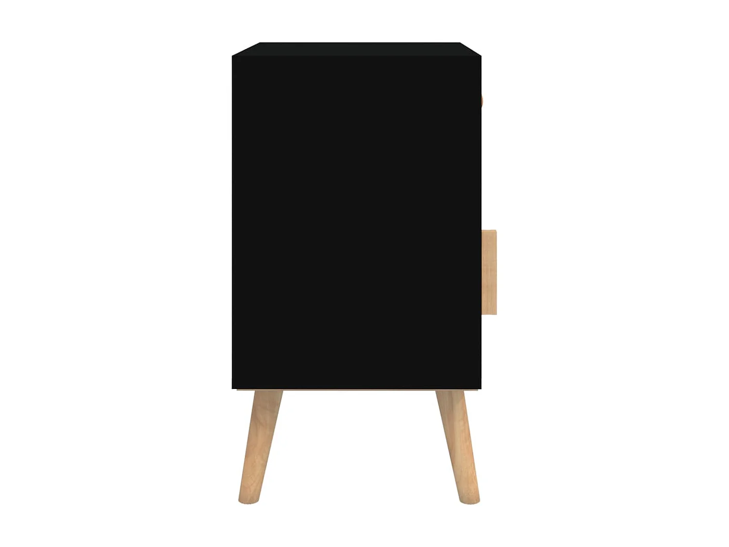 Nachtkastjes 2 st 40x30x55 cm bewerkt hout zwart