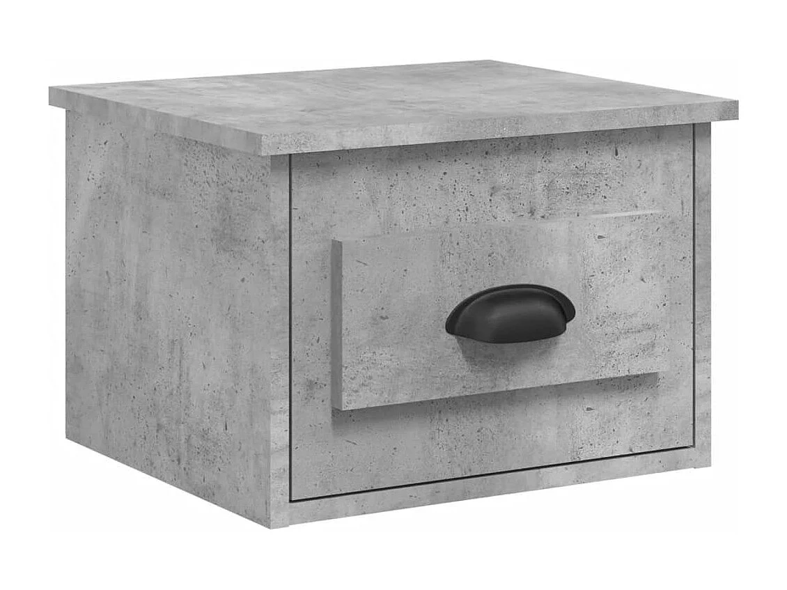 Wand-Nachttisch Betongrau 41,5x36x28 cm