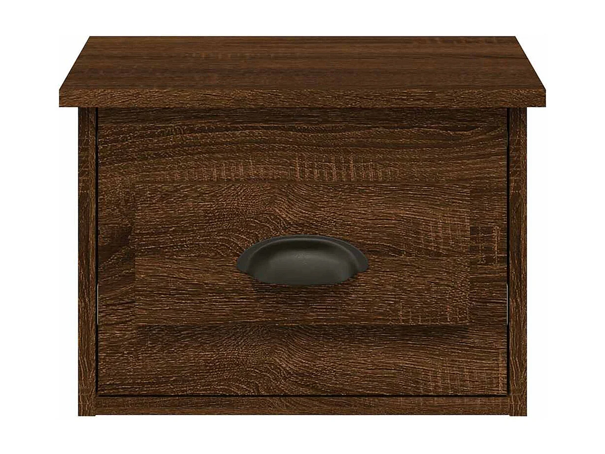 Nachtkastjes 2 st wandgemonteerd 41,5x36x28 cm bruin eikenkleur