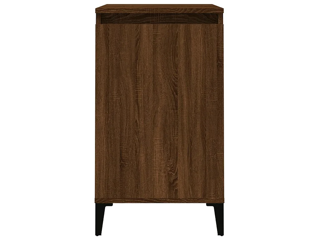 Nachtkastjes 2 st 40x35x70 cm bewerkt hout bruin eikenkleur
