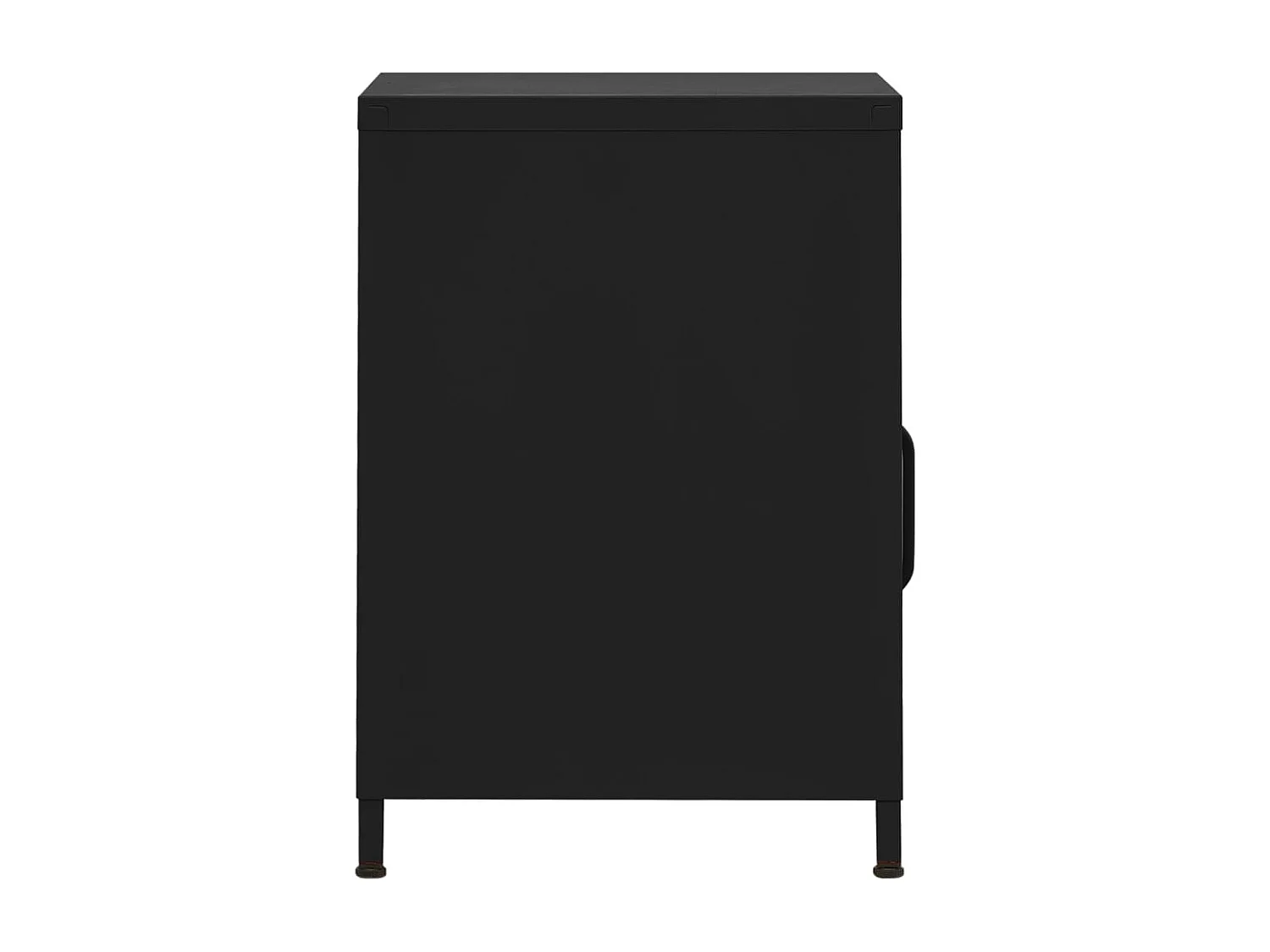 Table de chevet Noir 35x35x51 cm Acier