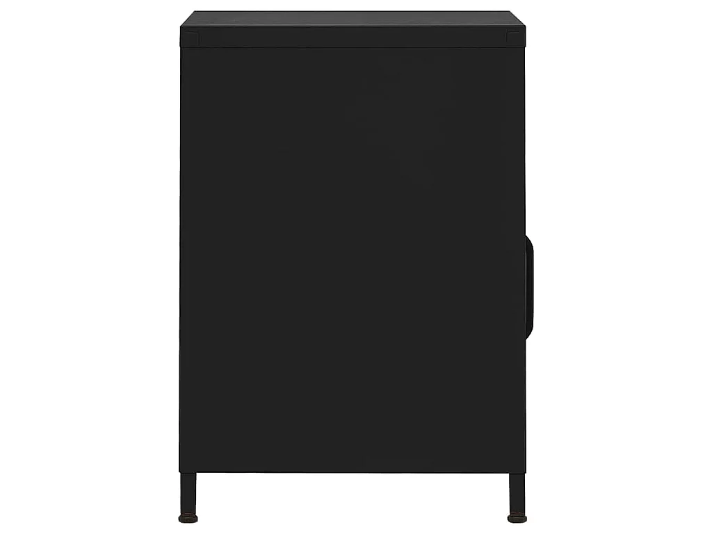 Table de chevet Noir 35x35x51 cm Acier