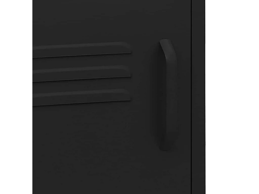 Table de chevet Noir 35x35x51 cm Acier