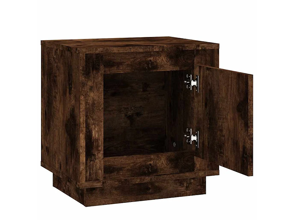 Tables de chevet 2 pcs chêne fumé 44x35x45 cm bois d'ingénierie