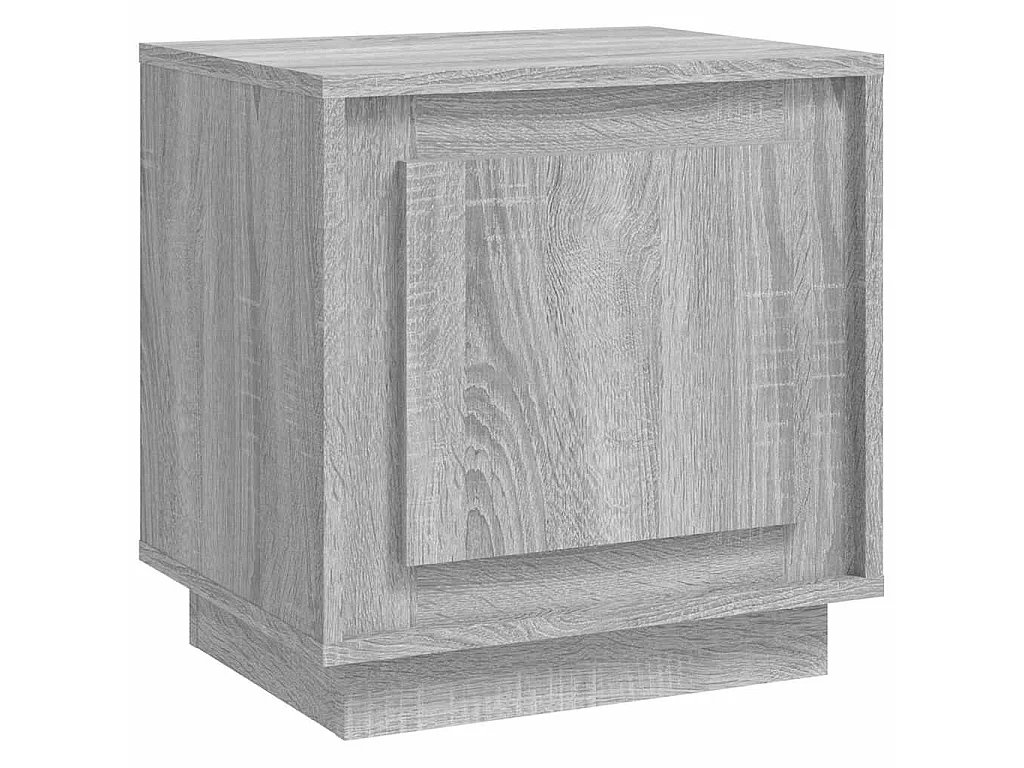 Table de chevet sonoma gris 44x35x45 cm bois d'ingénierie