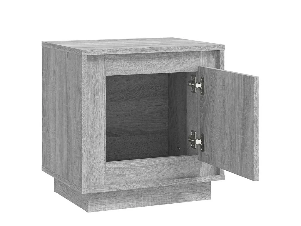 Table de chevet sonoma gris 44x35x45 cm bois d'ingénierie
