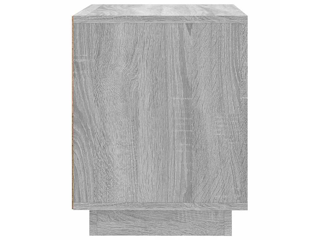 Table de chevet sonoma gris 44x35x45 cm bois d'ingénierie
