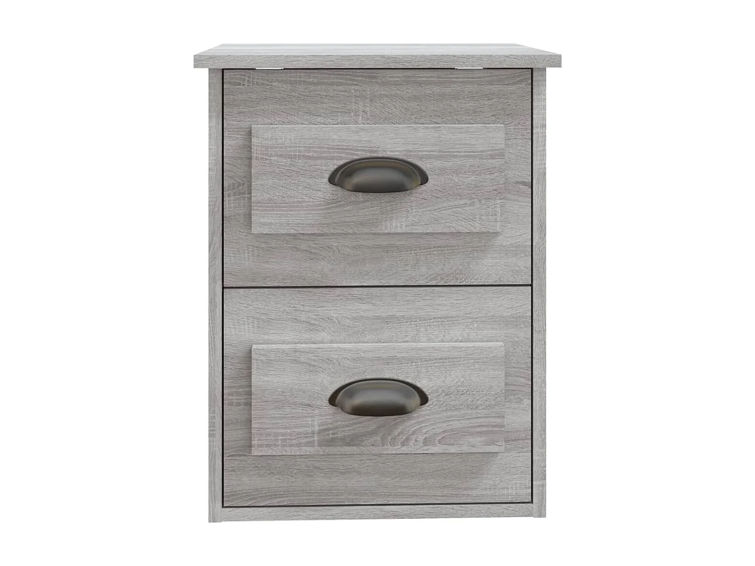 Wand-Nachttische 2 Stk. Grau Sonoma 41,5x36x53 cm