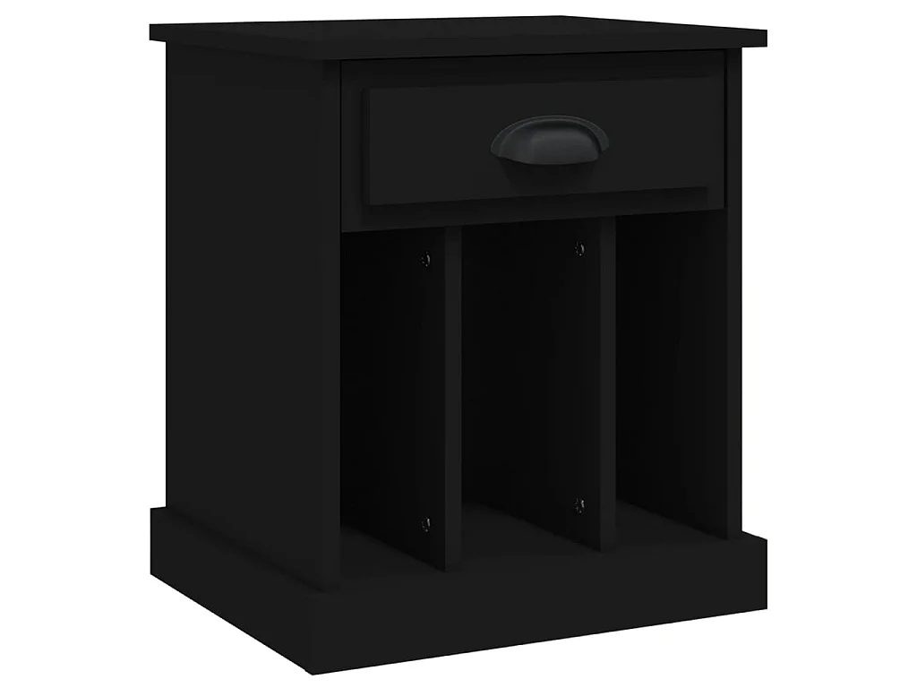 Comodini 2 pz Neri 43x36x50 cm