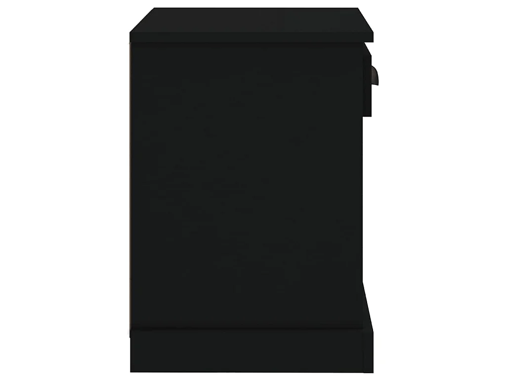 Comodini 2 pz Neri 43x36x50 cm