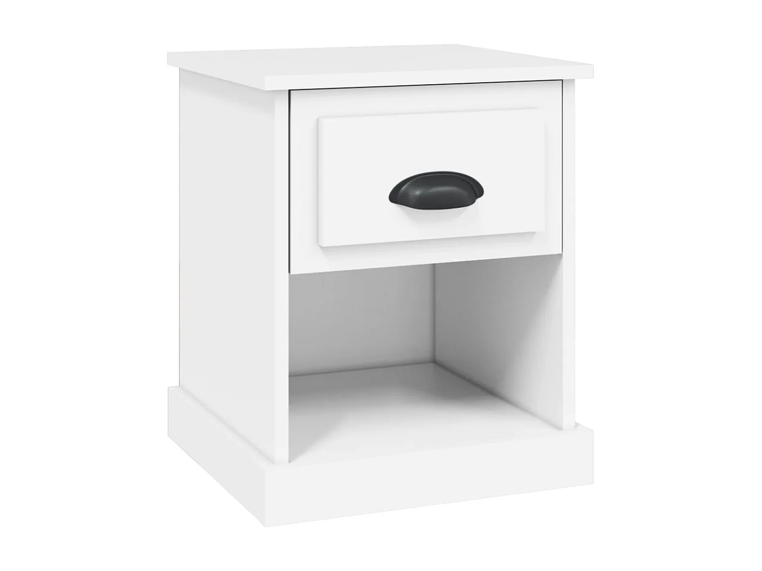 Mesa de cabeceira 39x39x47,5 cm derivados de madeira branco