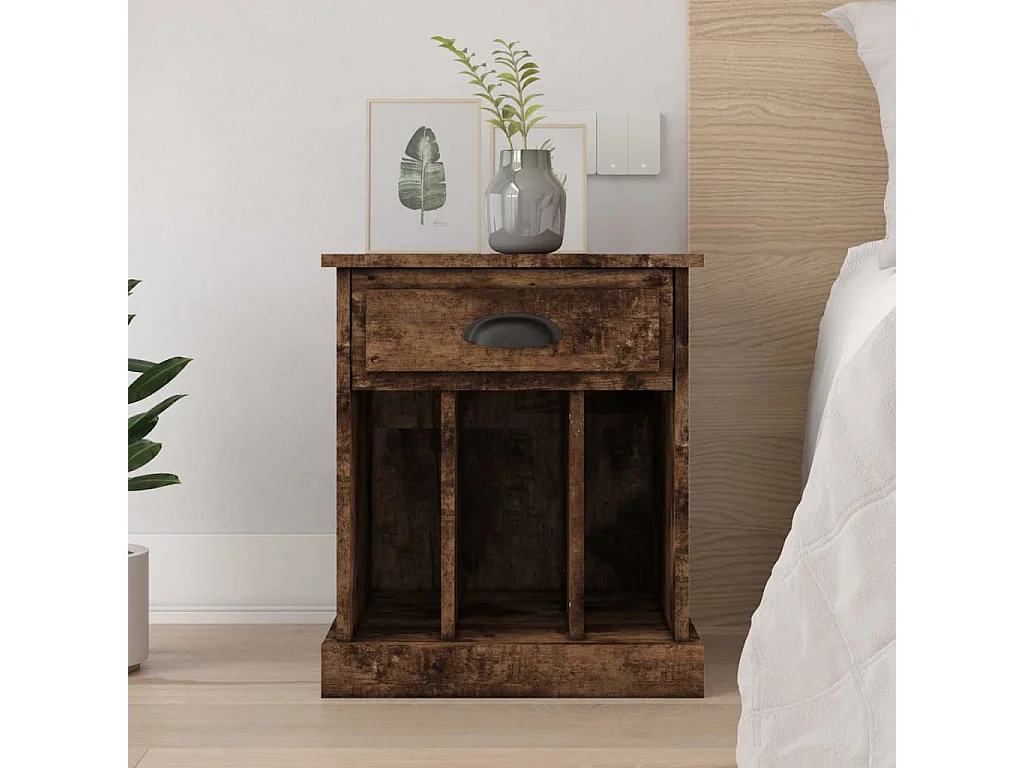 Comodino Rovere Fumo 43x36x50 cm