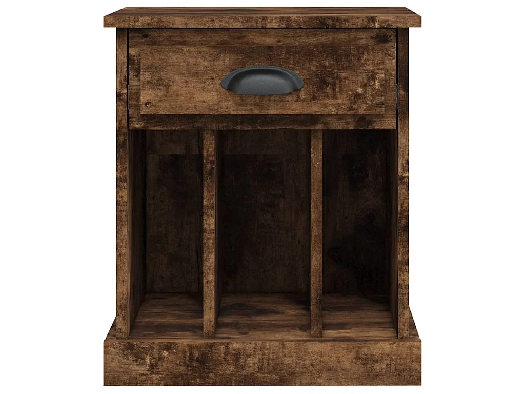 Table de chevet chêne fumé 43x36x50 cm