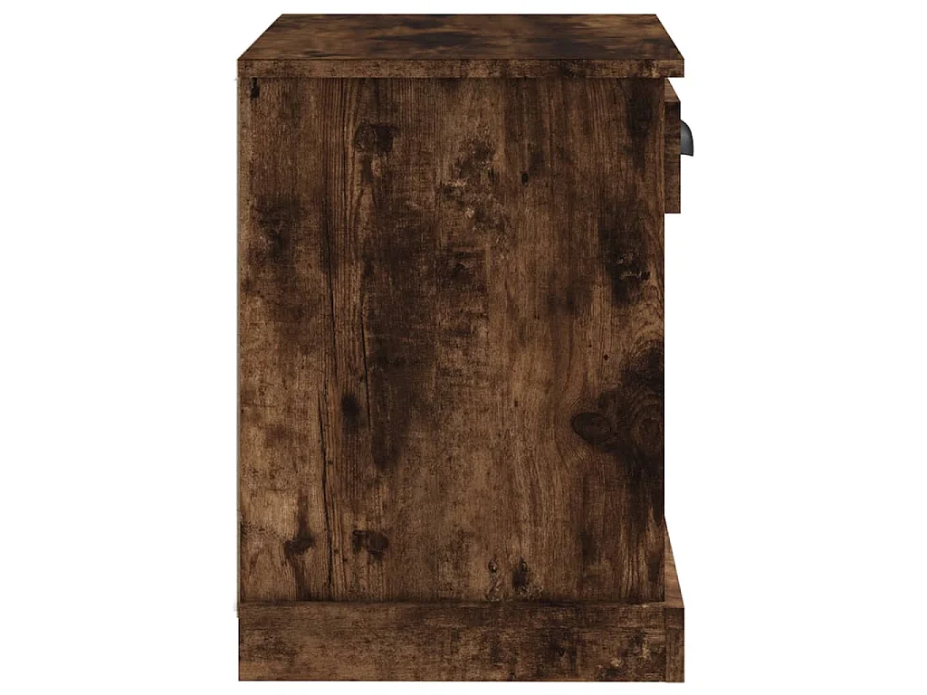 Table de chevet chêne fumé 43x36x50 cm