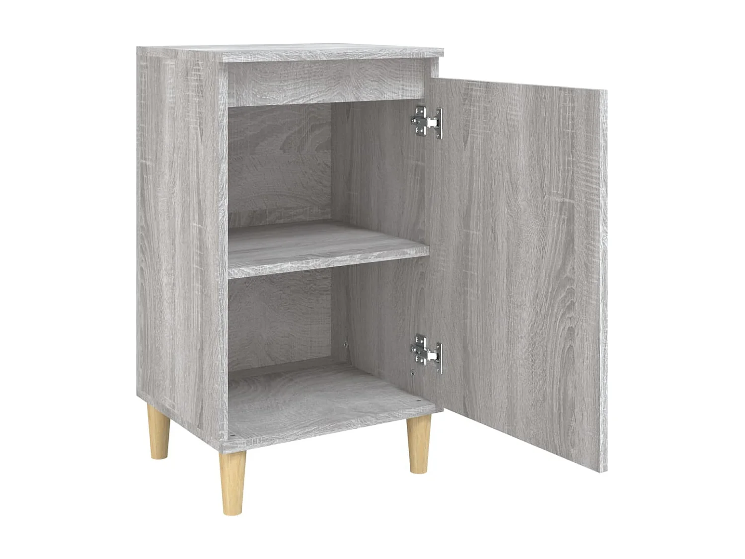 Nachttische 2 Stk. Grau Sonoma 40x35x70 cm Holzwerkstoff