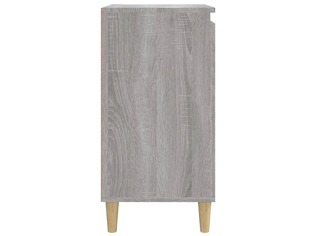 Nachttische 2 Stk. Grau Sonoma 40x35x70 cm Holzwerkstoff