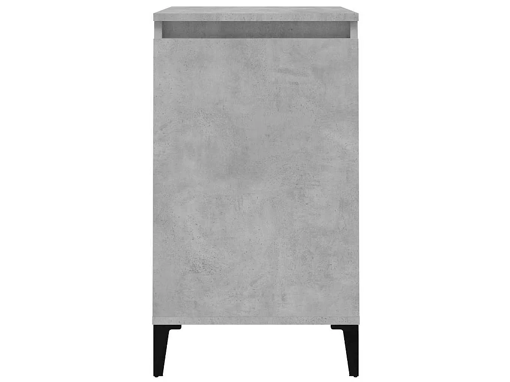 Nachtkastje 40x35x70 cm bewerkt hout betongrijs