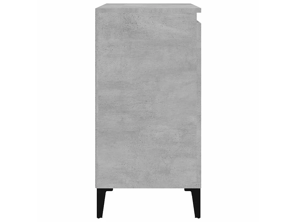 Nachtkastje 40x35x70 cm bewerkt hout betongrijs