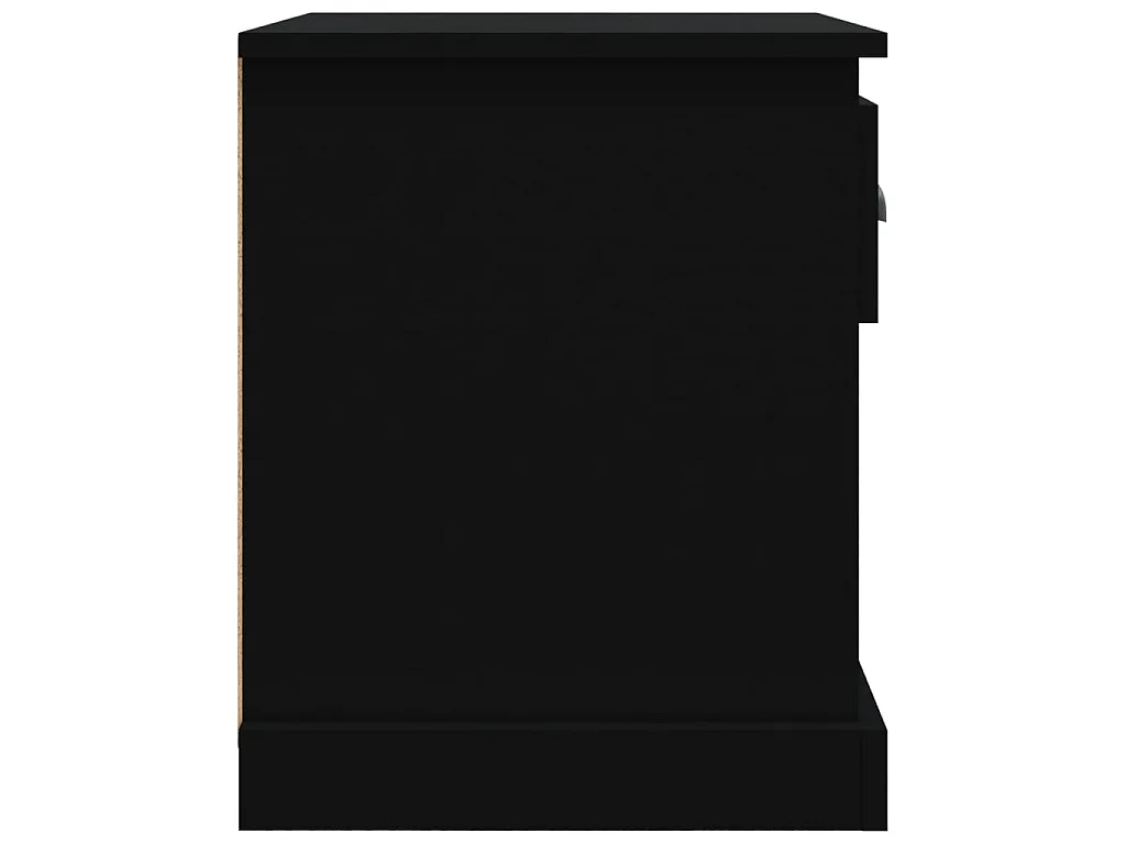 Nachttische 2 Stk. Schwarz 39x39x47,5 cm Holzwerkstoff